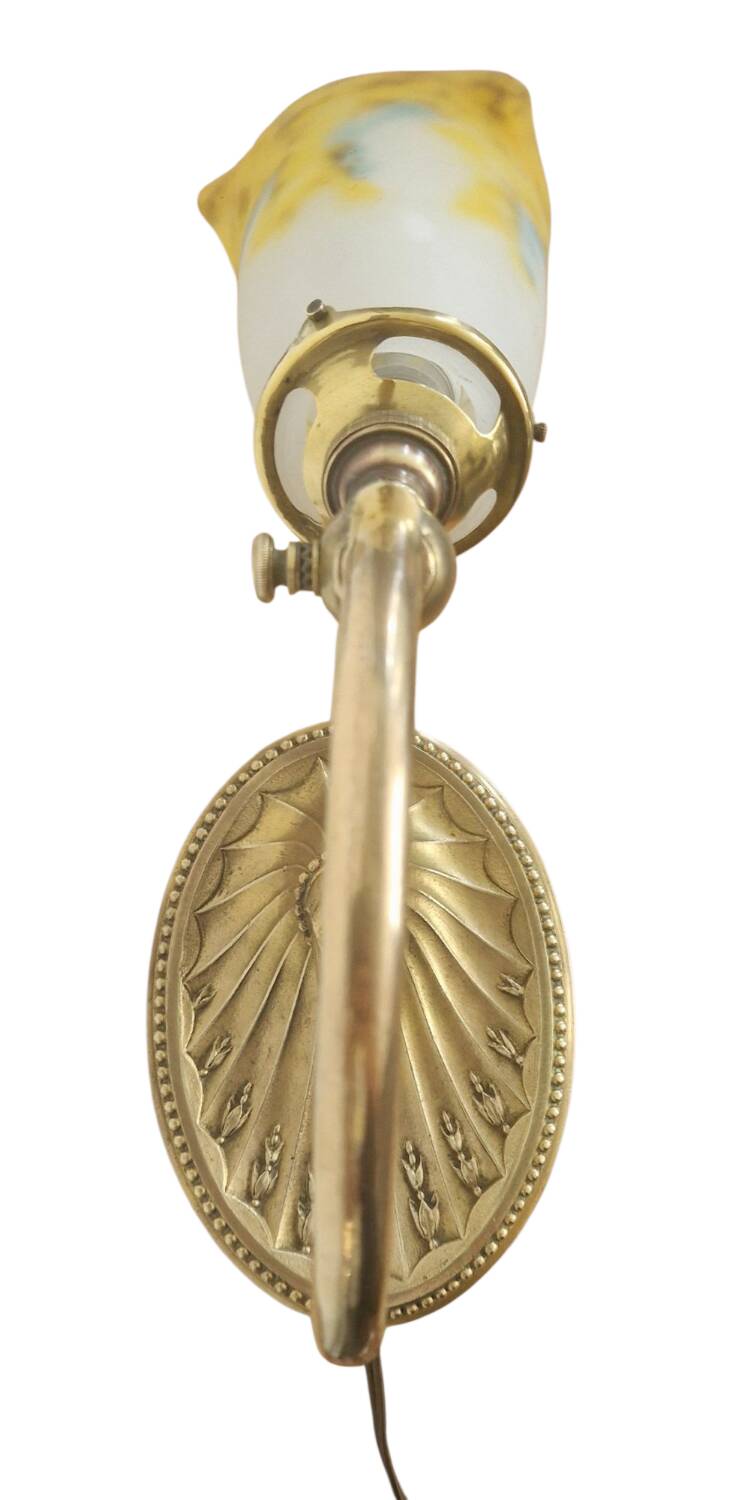 Art Nouveau lamp - Bronze and glass paste signed MüllerFrères - Circa 1910