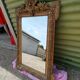 Large old louis XVI style mirror / golden stucco 73x97cm