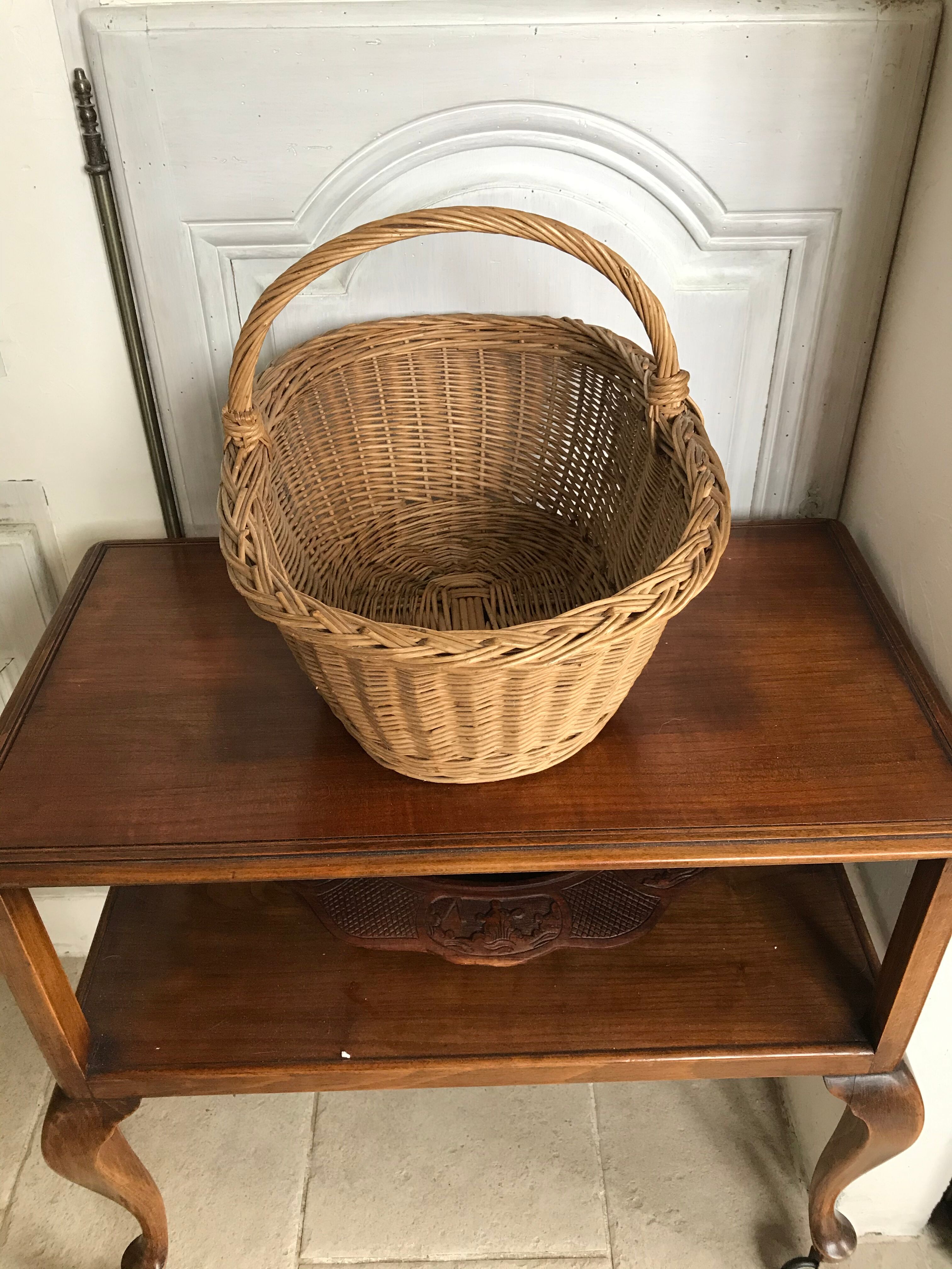 Vintage wicker basket