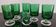 6 verres apéritif Luminarc Cavalier couleur vert bouteille