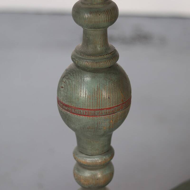 Swedish Gustavian Folk Art Painted Side Table