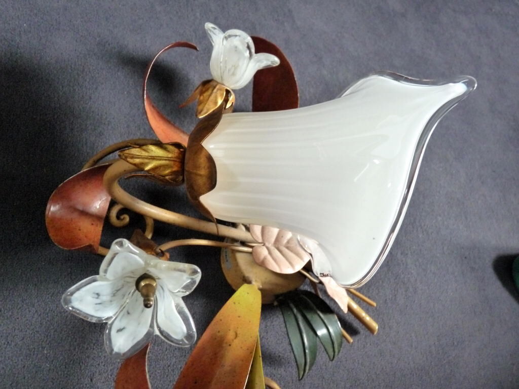 set Wall lamps Decor floral italy 36cm Paterno Franco