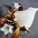 set Wall lamps Decor floral italy 36cm Paterno Franco