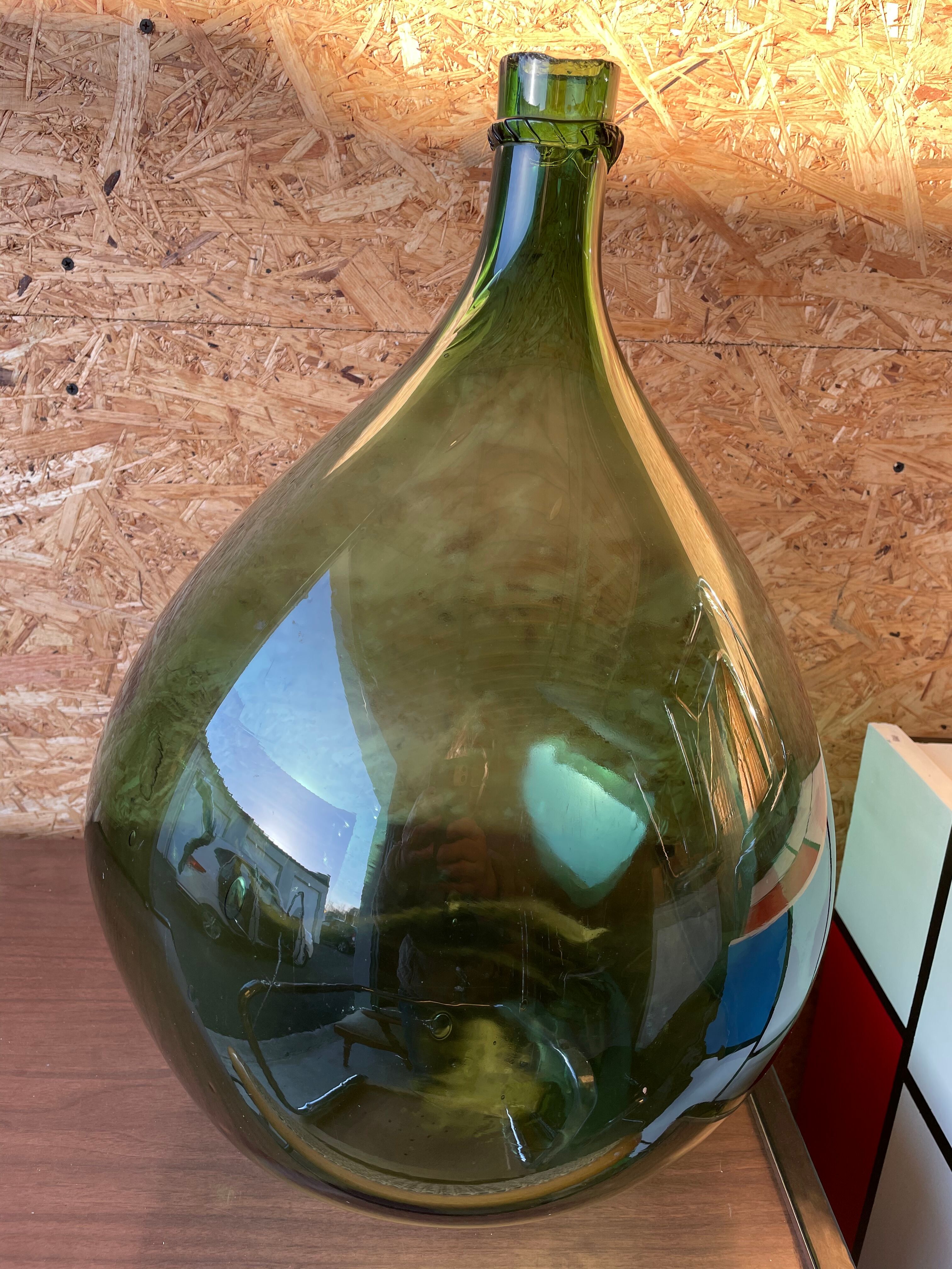 Demijohn blown green 25L
