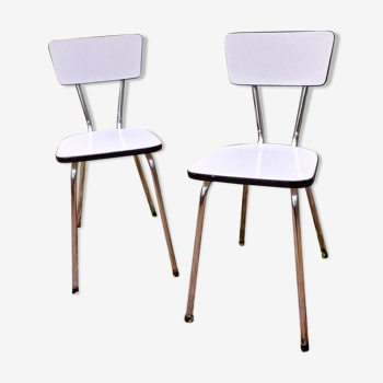 Paire de chaises en formica