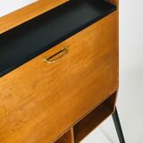 Vintage secretary with compass foot, France 1950's