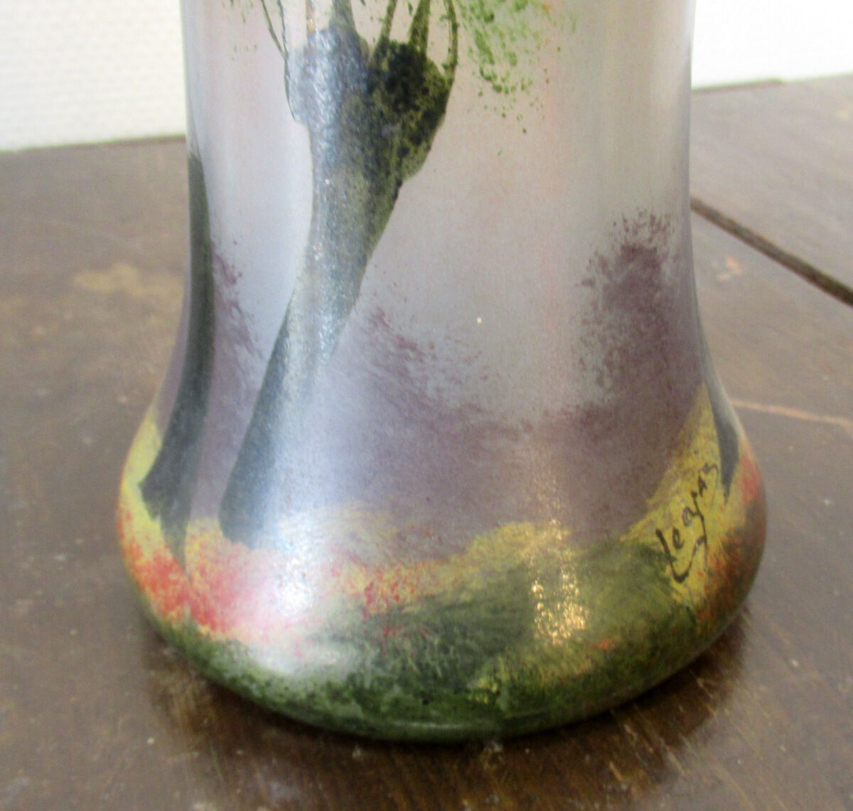 Paire de vases, signés Legras