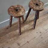 Pair of tripod stools
