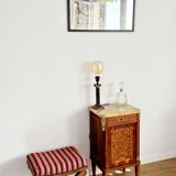 Low furniture marquetry style louis XVI