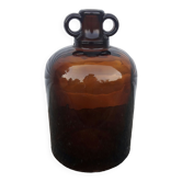 Bouteille ancienne en verre marron SRD