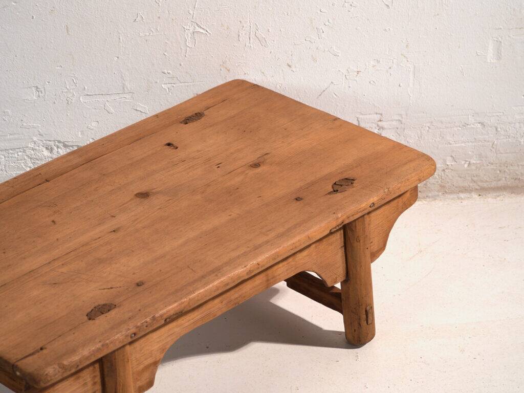 Antique pine coffee table – China, circa 1890