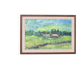 Swedish Oil on Canvas – “Houses” by Kersti Flyckt – Vintage & Framed