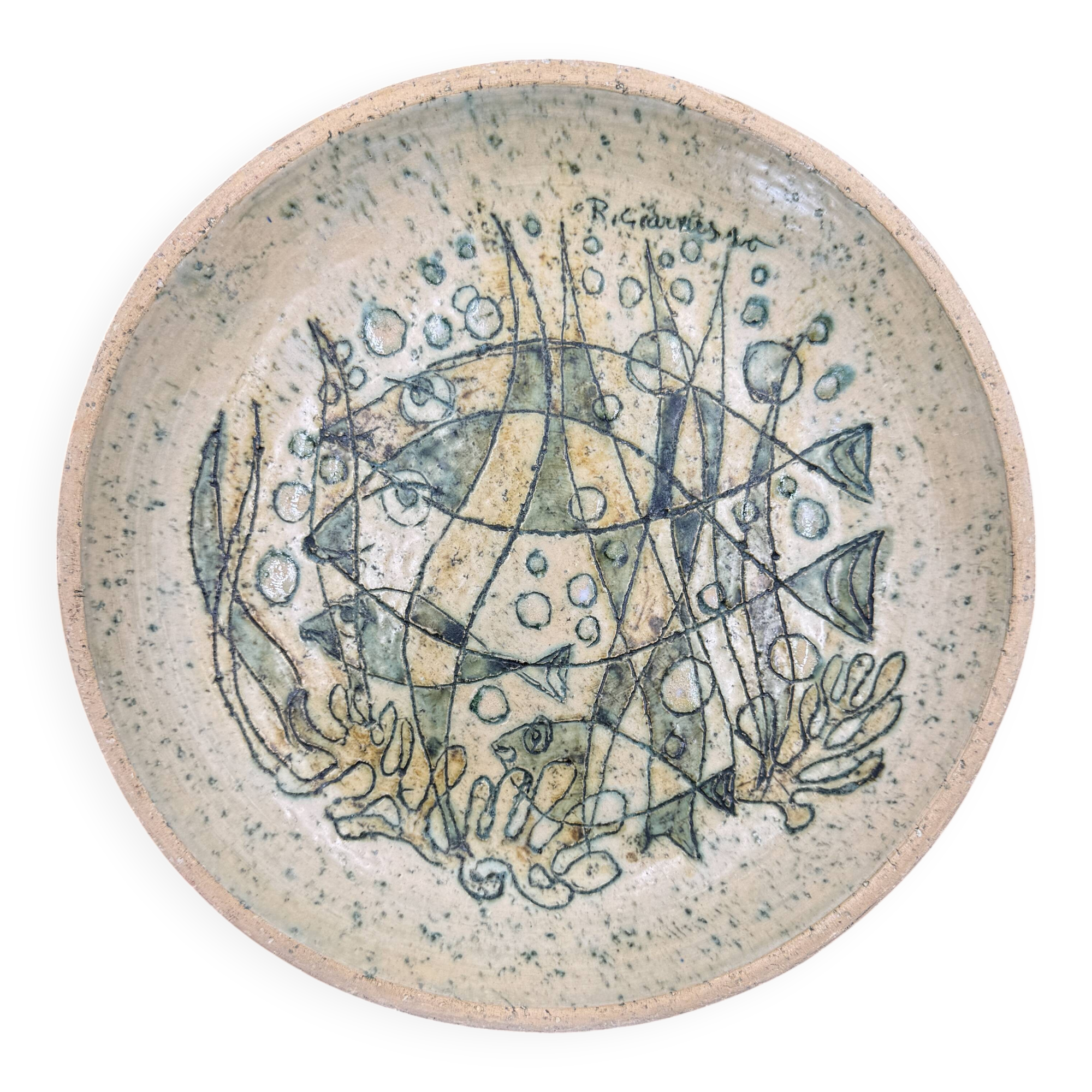 Raphaël Giarrusso dish with fish decoration