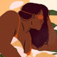 Illustration 30x40 Les Assoupis : Anita