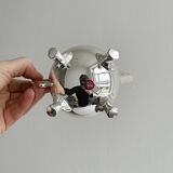 Antique metal sugar bowl