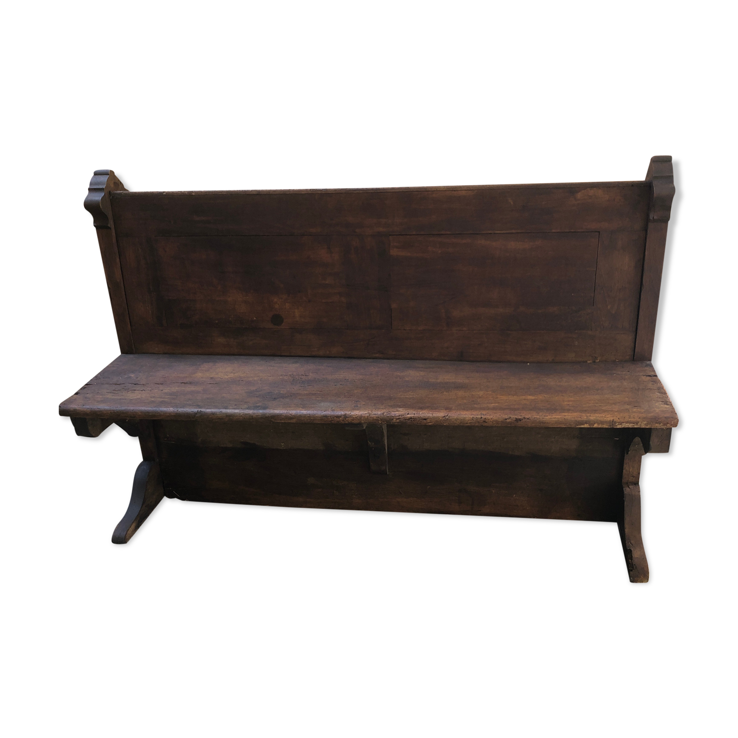 Church bench in solid wood