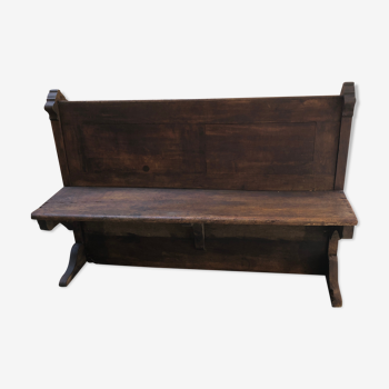 Church bench in solid wood