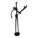 Brutalist sculpture in wrought iron, folk art