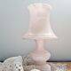 Powder pink alabaster lamp
