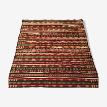 Berber carpet multicoloured wool 185 x 165 cm