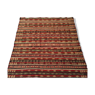 Berber carpet multicoloured wool 185 x 165 cm