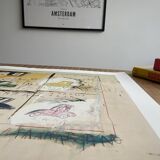 Jean michel basquiat, old cars 1981, sous licence artestar ny