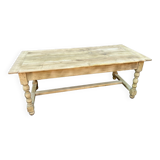 Monastery style dining table raw natural oak
