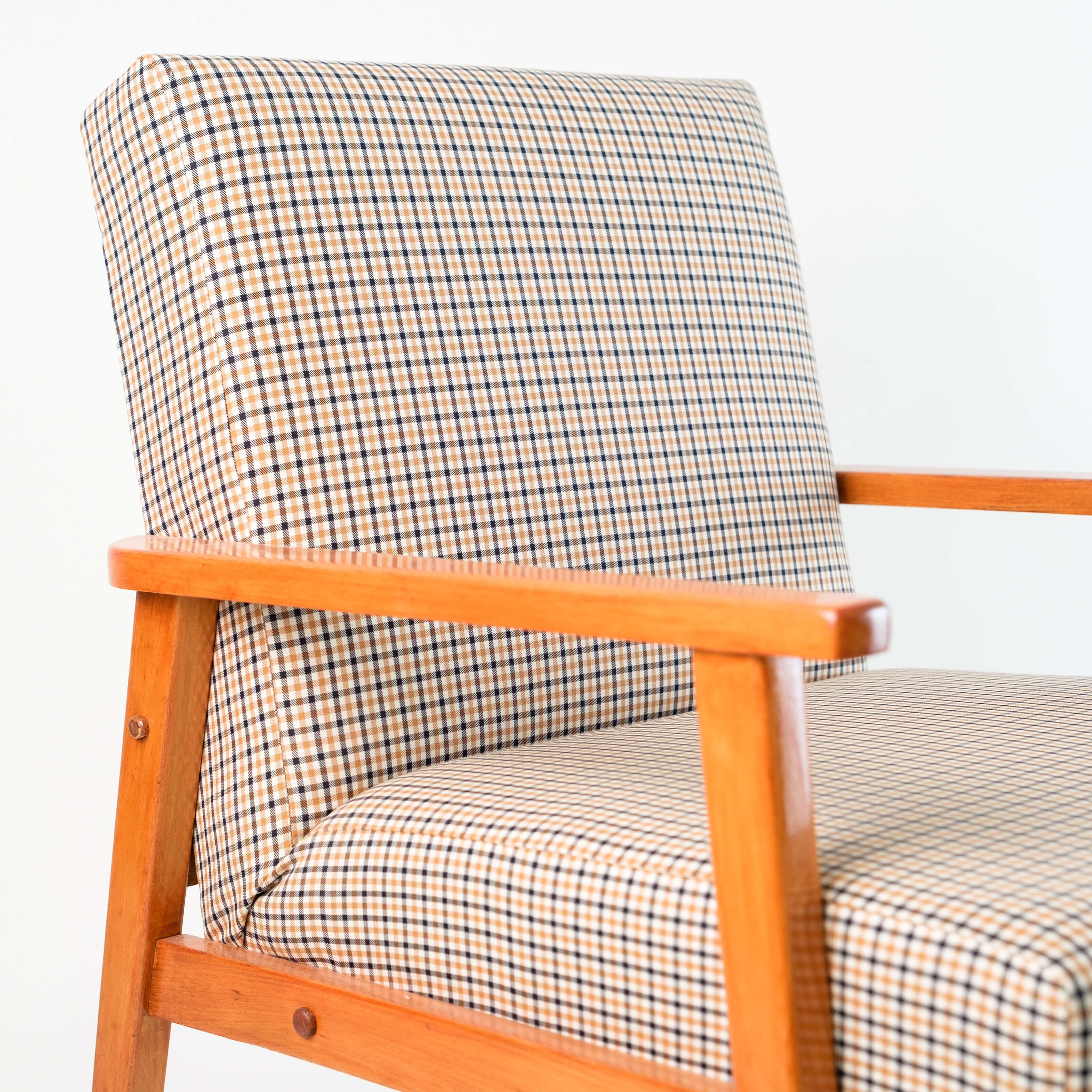 Armchair design beige tiles