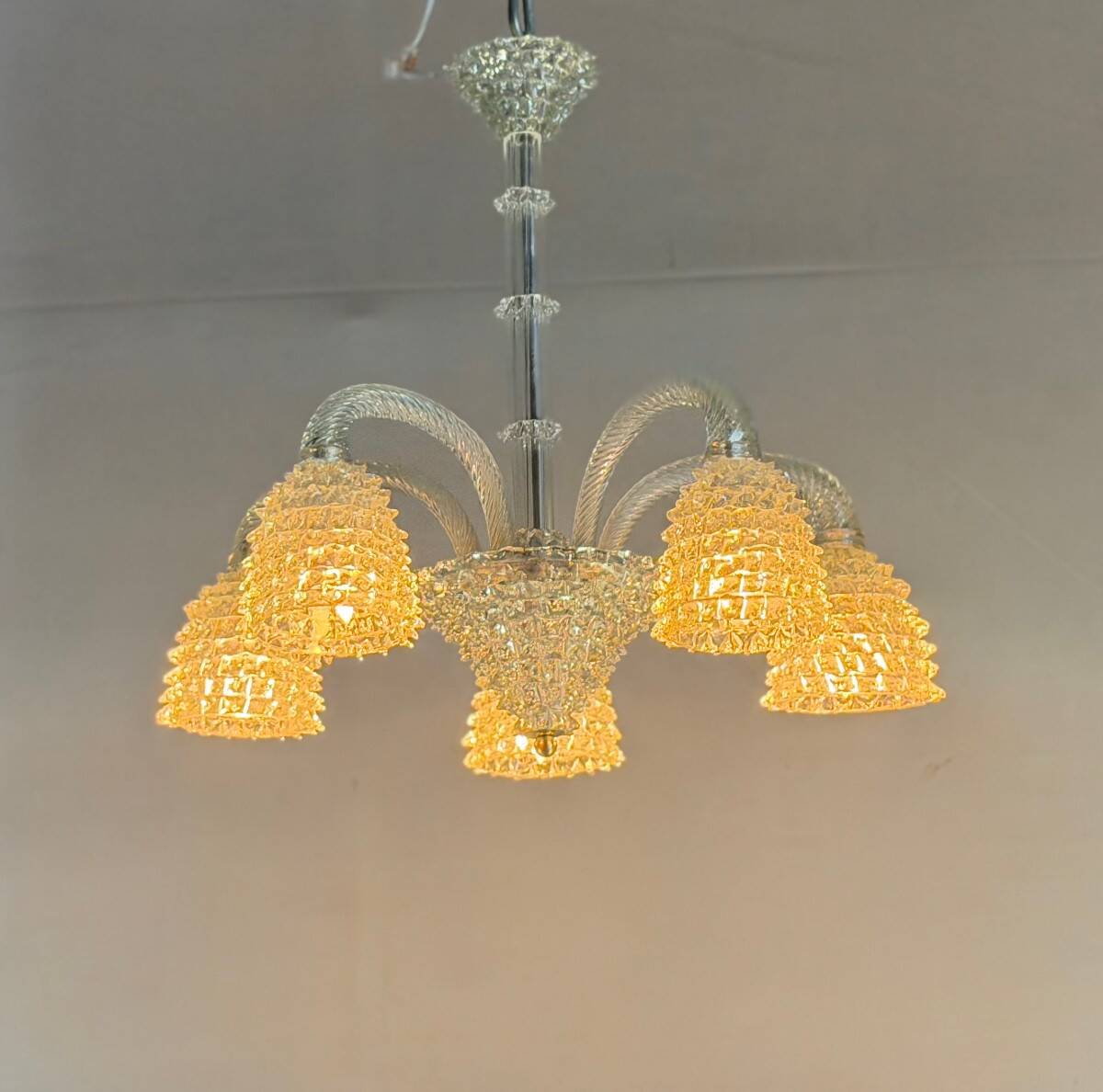 Venetian lustre model Rostrato by Barovier and Toso, circa 1930.