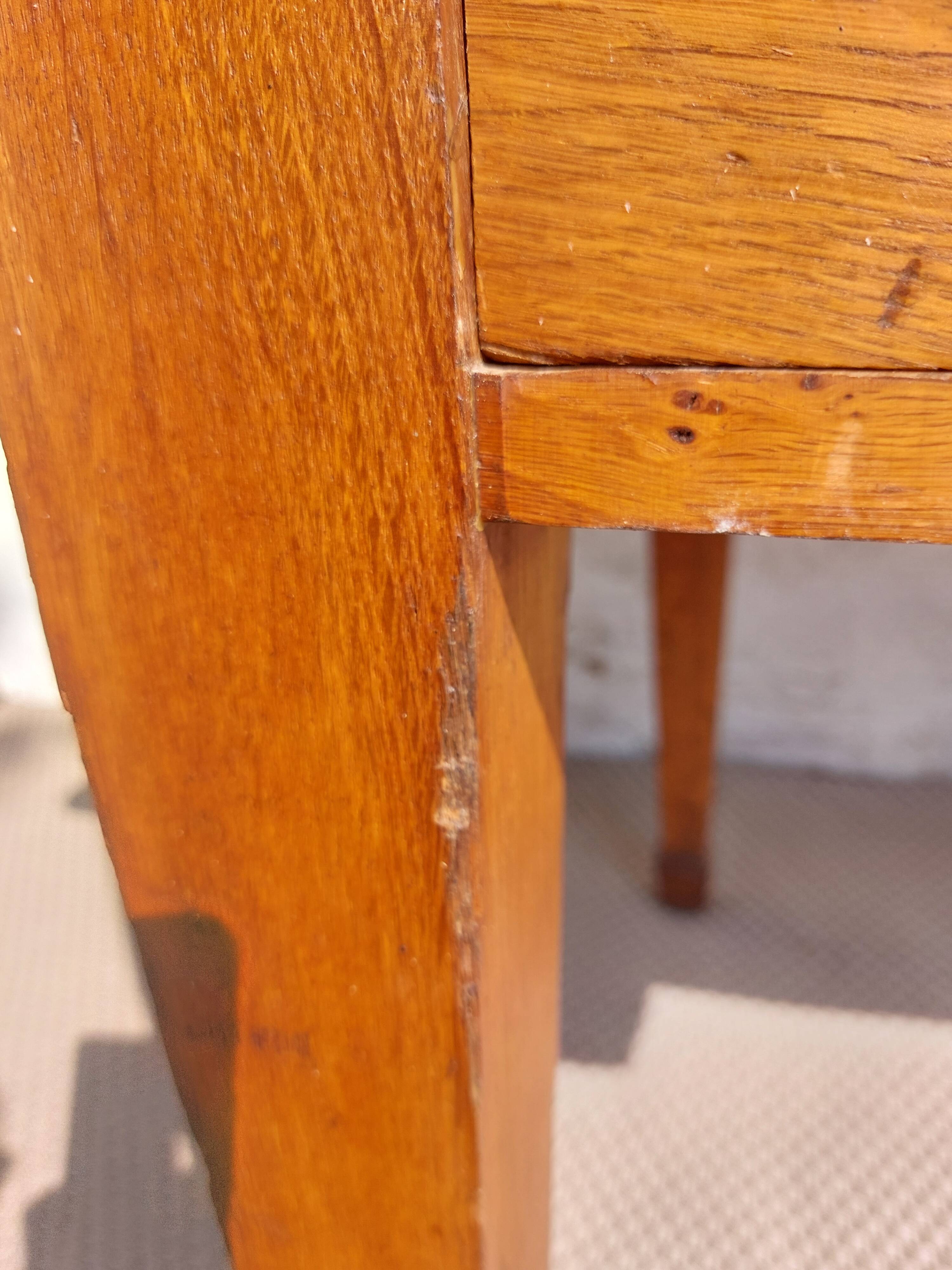 bureau en bois massif, vintage, bohème