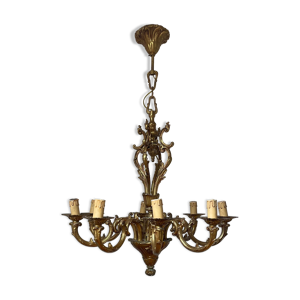 Lustre en bronze doré