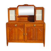 Buffet Art Déco avec guérites et miroir