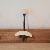 Vintage hook wood porcelain