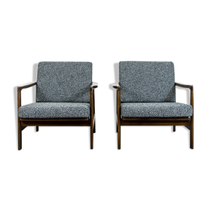 Paire de fauteuils restaurés noirs