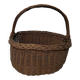 Antique Wicker Basket with Vintage Handle