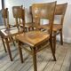 Lot de 6 chaises Bistrot Thonet vintage en bois 1960'S