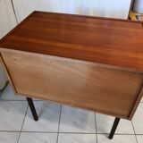 Vintage modernist dresser, metal feet