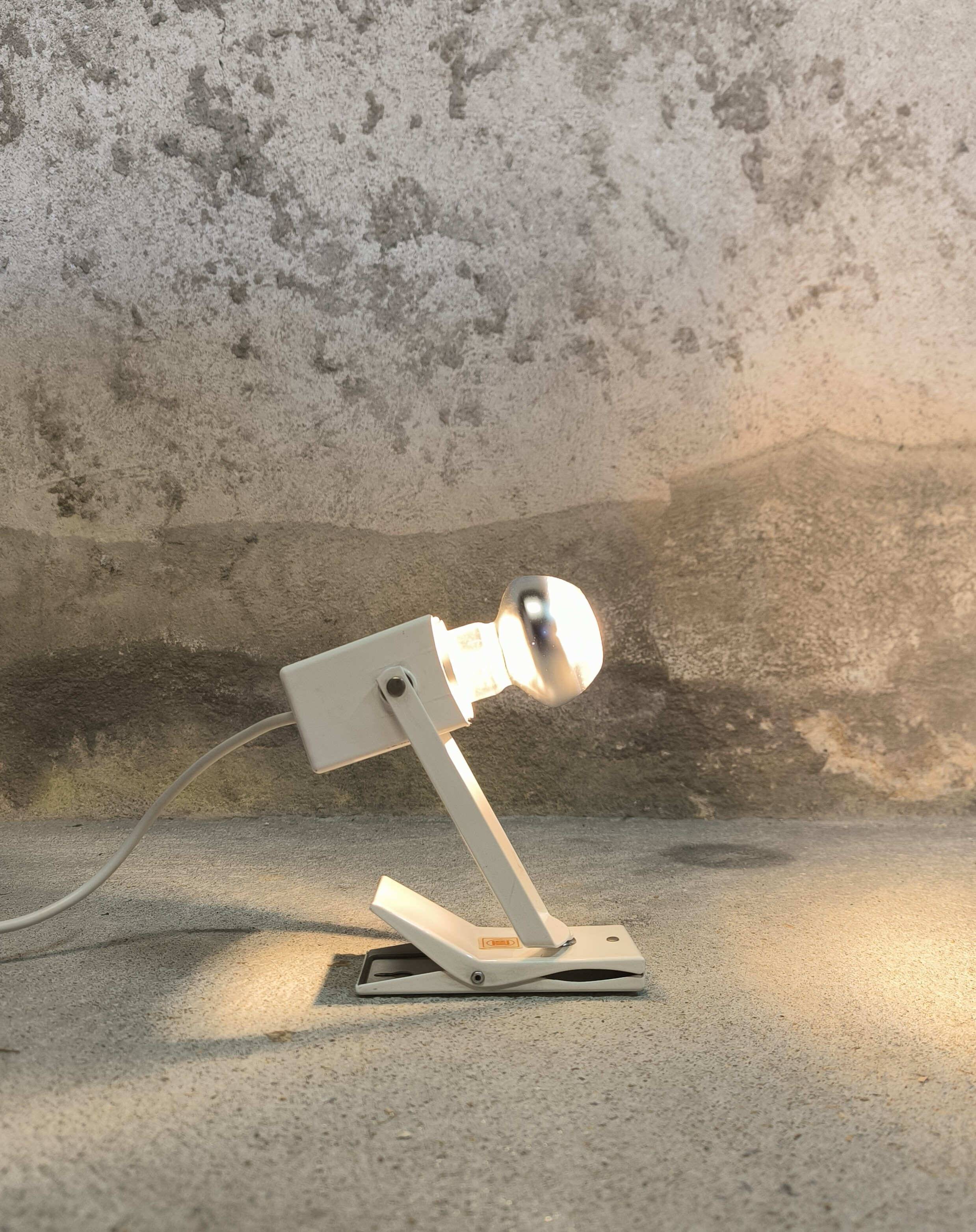 LITA vintage white clip-on spotlight