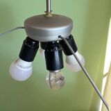 Mid century modern plexiglass chandelier for 4 lights