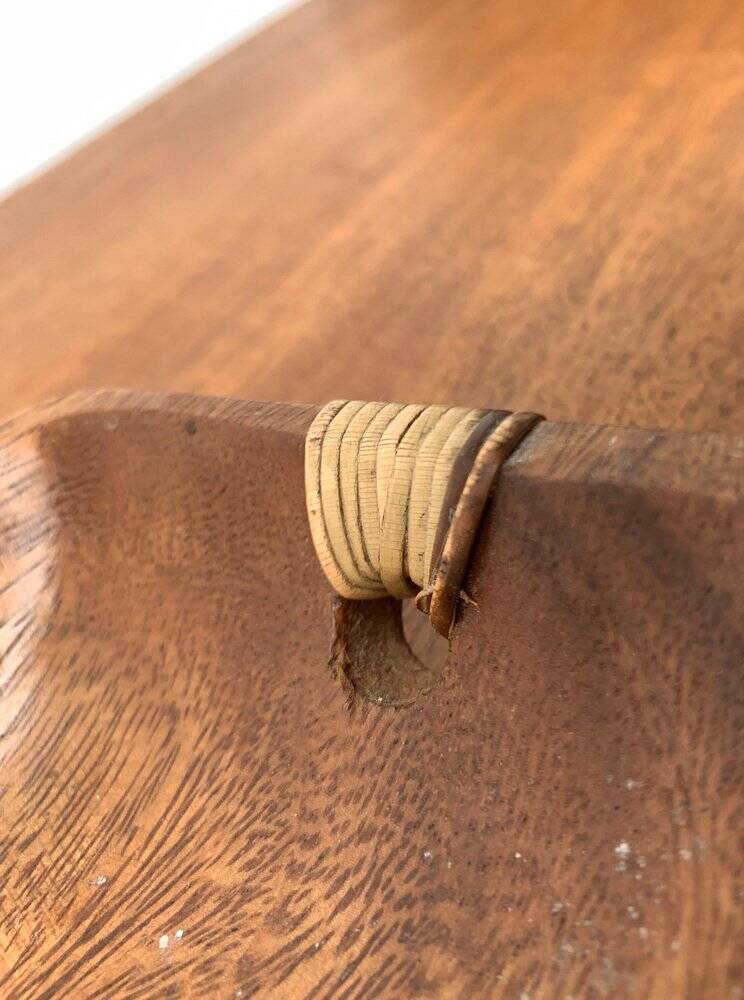 Teak bowl from the mid-century, 1960s.