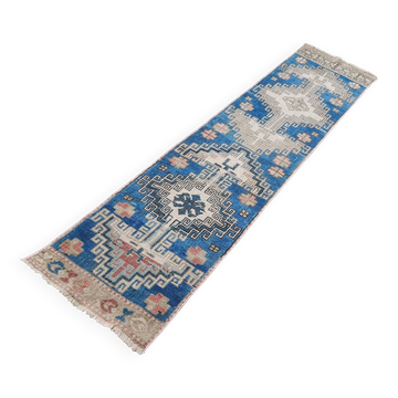Tapis de couloir turc vintage 53x206 cm
