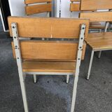 Wooden and iron chair suites from the 70's