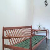 Scandinavian vintage 3-seater sofa in solid wood