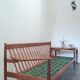 Scandinavian vintage 3-seater sofa in solid wood