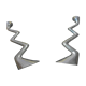 Pair of Zig Zag candlesticks by Matthew Hilton from the 80s