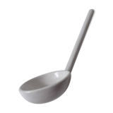 Ladle in white ceramic