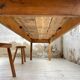 Table de ferme pin noire 250 cm