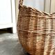 Woven wicker basket