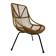 Tripod Rattan easy chair by Dirk van Sliedregt Rohe Noordwolde 1960 in the Netherlands