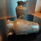 Art nouveau vases signed Ermenault